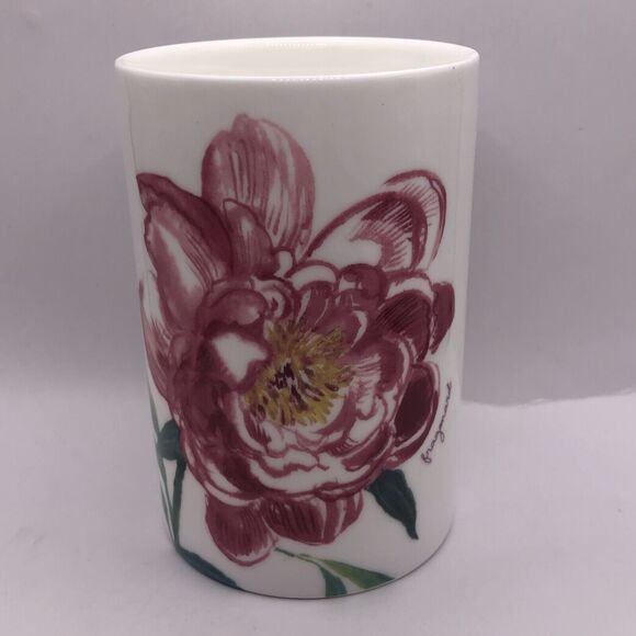 Fragonard Parfumeur Bathroom Set Floral Rose Soap Dish Toothbrush Cup - Picture 2 of 8